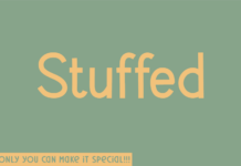 Stuffed Font Poster 1