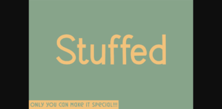 Stuffed Font Poster 1