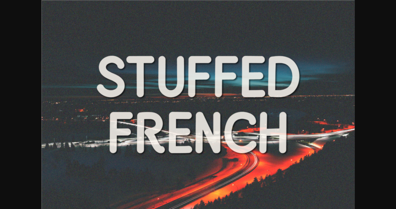 Stuffed French Font Poster 1