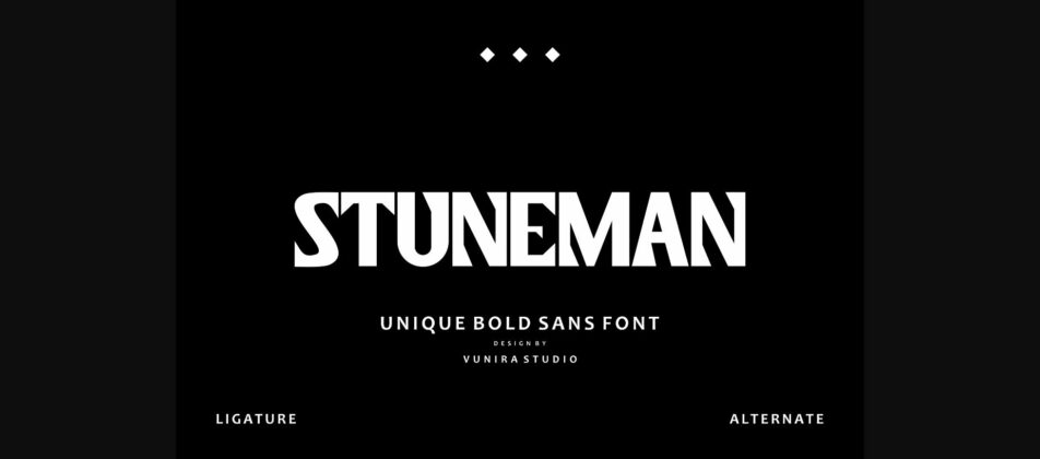 Stuneman Font Poster 3