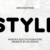 Style Font