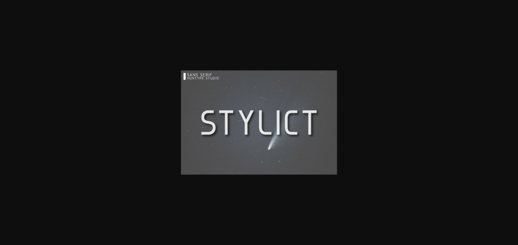 Stylict Font Poster 3
