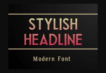 Stylish Headline Font Poster 1