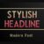 Stylish Headline Font