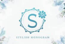 Stylish Monogram Font Poster 1