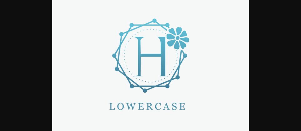 Stylish Monogram Font Poster 6