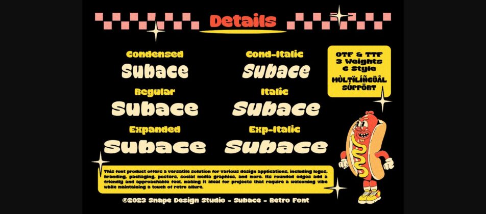 Subace Font Poster 6