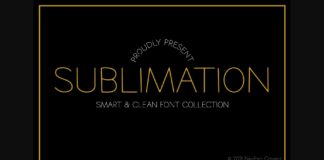 Sublimation Font Poster 1