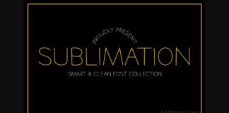 Sublimation Font Poster 1