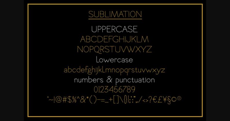Sublimation Font Poster 4
