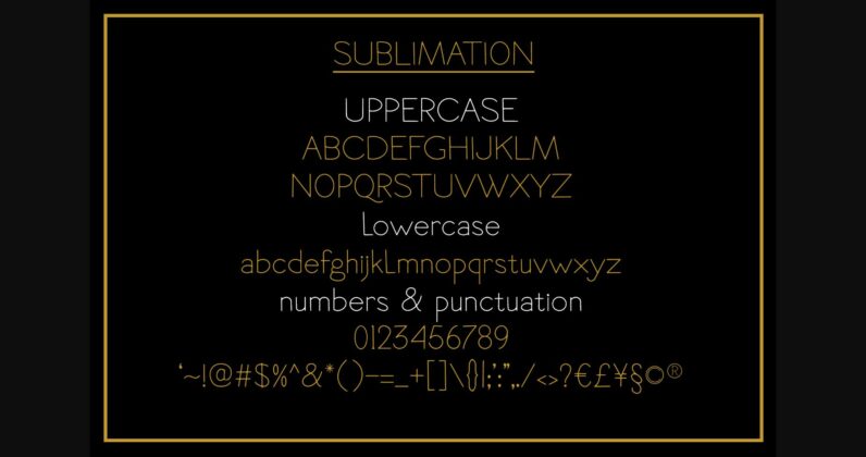 Sublimation Font Poster 4