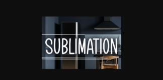 Sublimation Font Poster 1