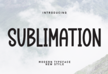 Sublimation Font Poster 1