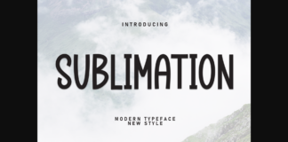 Sublimation Font Poster 1