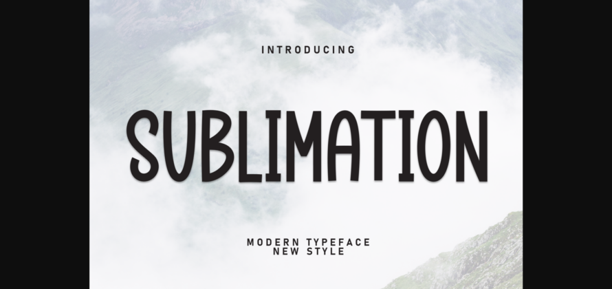 Sublimation Font Poster 1