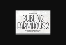 Subline Farmhouse Font Poster 1