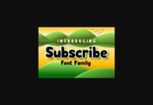 Subscribe Family Font Poster 1