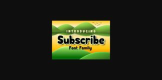 Subscribe Family Font Poster 1