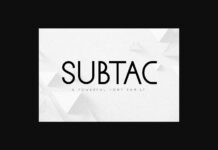 Subtac Font Poster 1