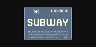 Subway Font Poster 1