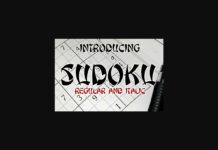 Sudoku Font Poster 1