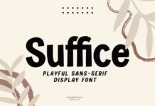 Suffice Font Poster 1