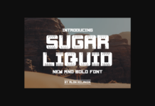 Sugar Liquid Font Poster 1