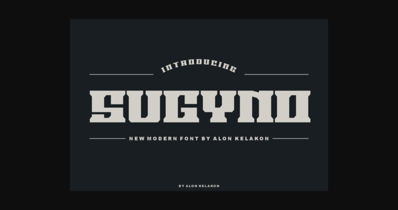 Sugyno Font Poster 3
