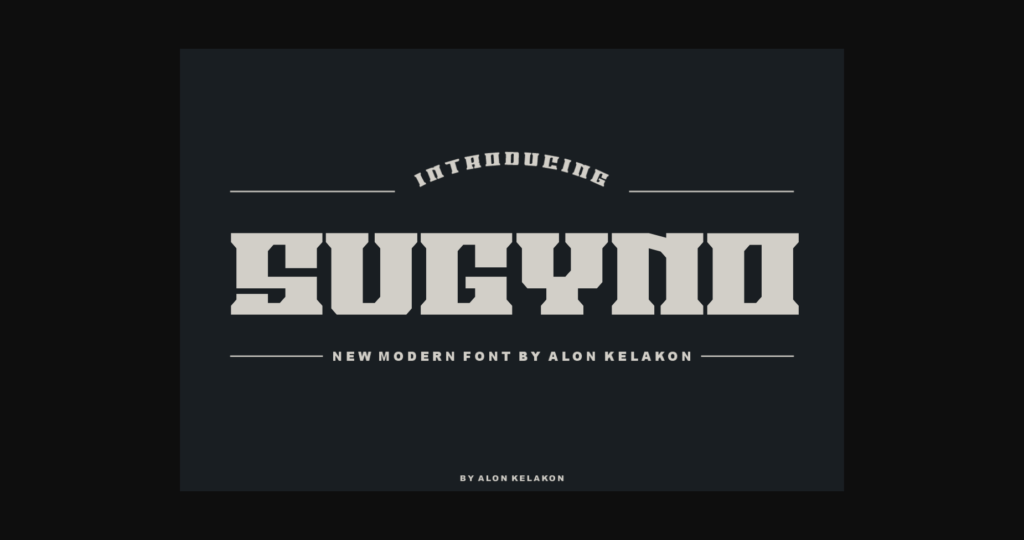 Sugyno Font Poster 1