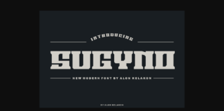 Sugyno Font Poster 1