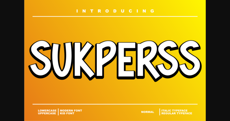 Sukperss Font Poster 3