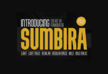 Sumbira Font Poster 1