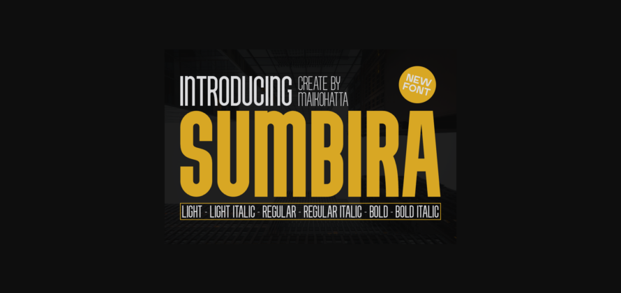 Sumbira Font Poster 1