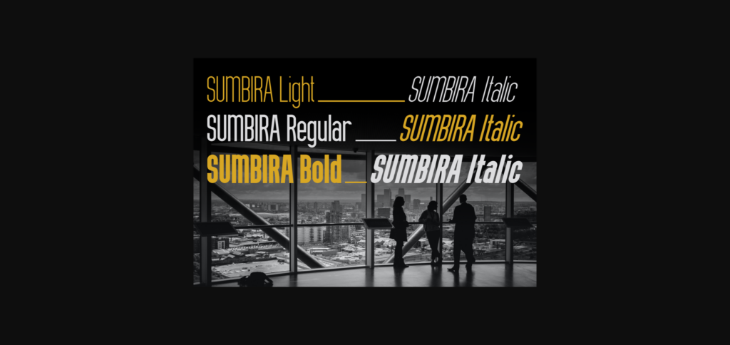 Sumbira Font Poster 5