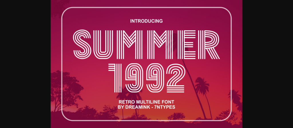 Summer 1992 Font Poster 3