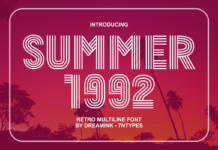 Summer 1992 Font Poster 1