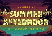 Summer Afternoon Font Poster 1