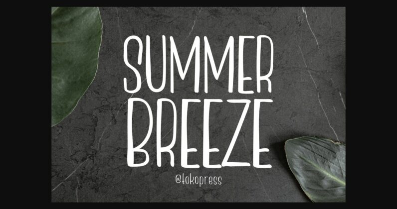 Summer Breeze Font Poster 3
