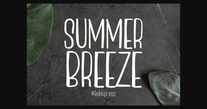 Summer Breeze Font Poster 1