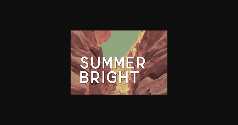 Summer Bright Font Poster 3