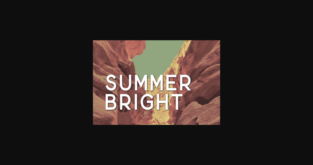 Summer Bright Font Poster 1