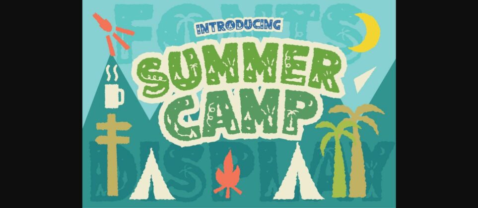 Summer Camp Font Poster 3