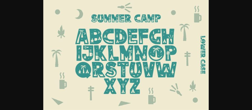 Summer Camp Font Poster 4
