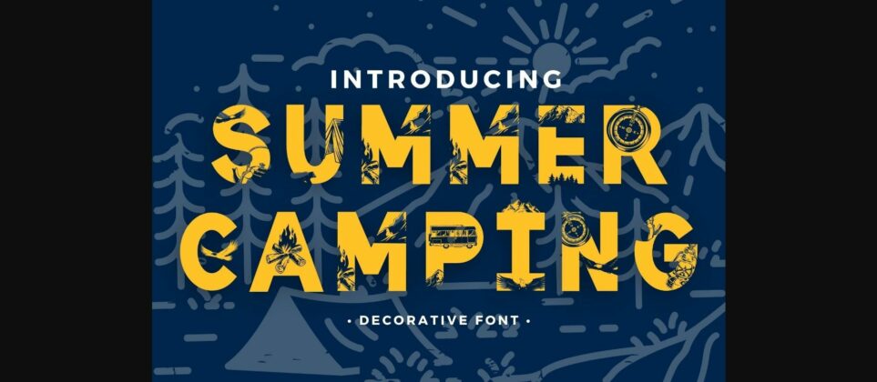 Summer Camping Font Poster 3
