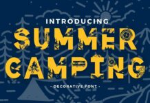 Summer Camping Font Poster 1