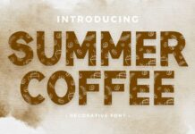 Summer Coffee Font Poster 1