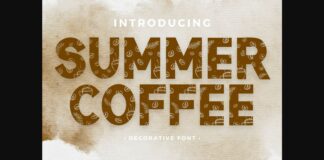 Summer Coffee Font Poster 1