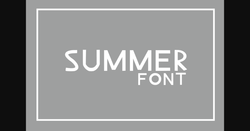Summer Font Poster 4