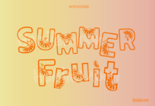 Summer Fruit Font Poster 1