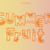 Summer Fruit Font